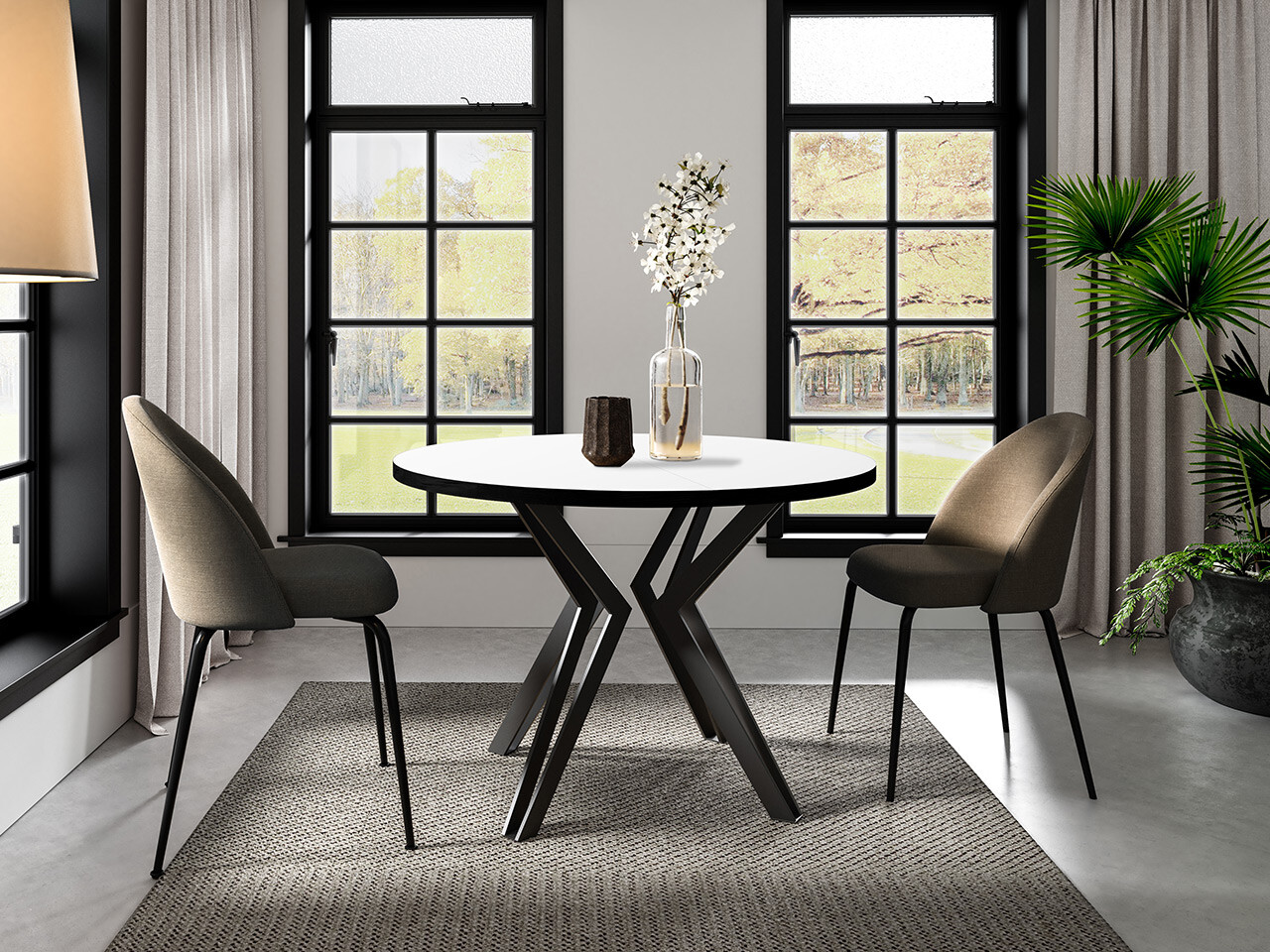 Table Oswego 111 (White + Black)