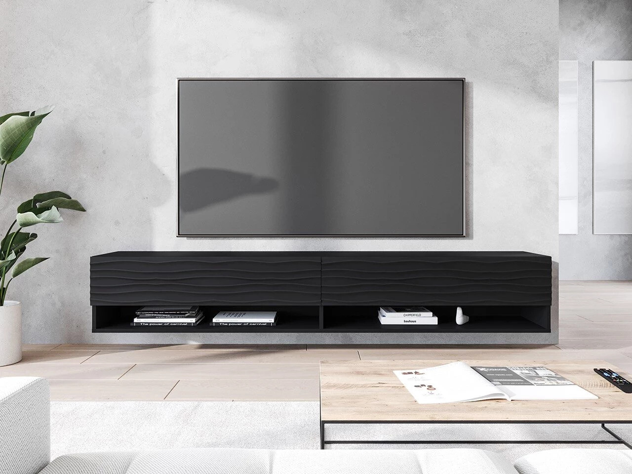 TV stand Sarasota 119 (Graphite + Black)