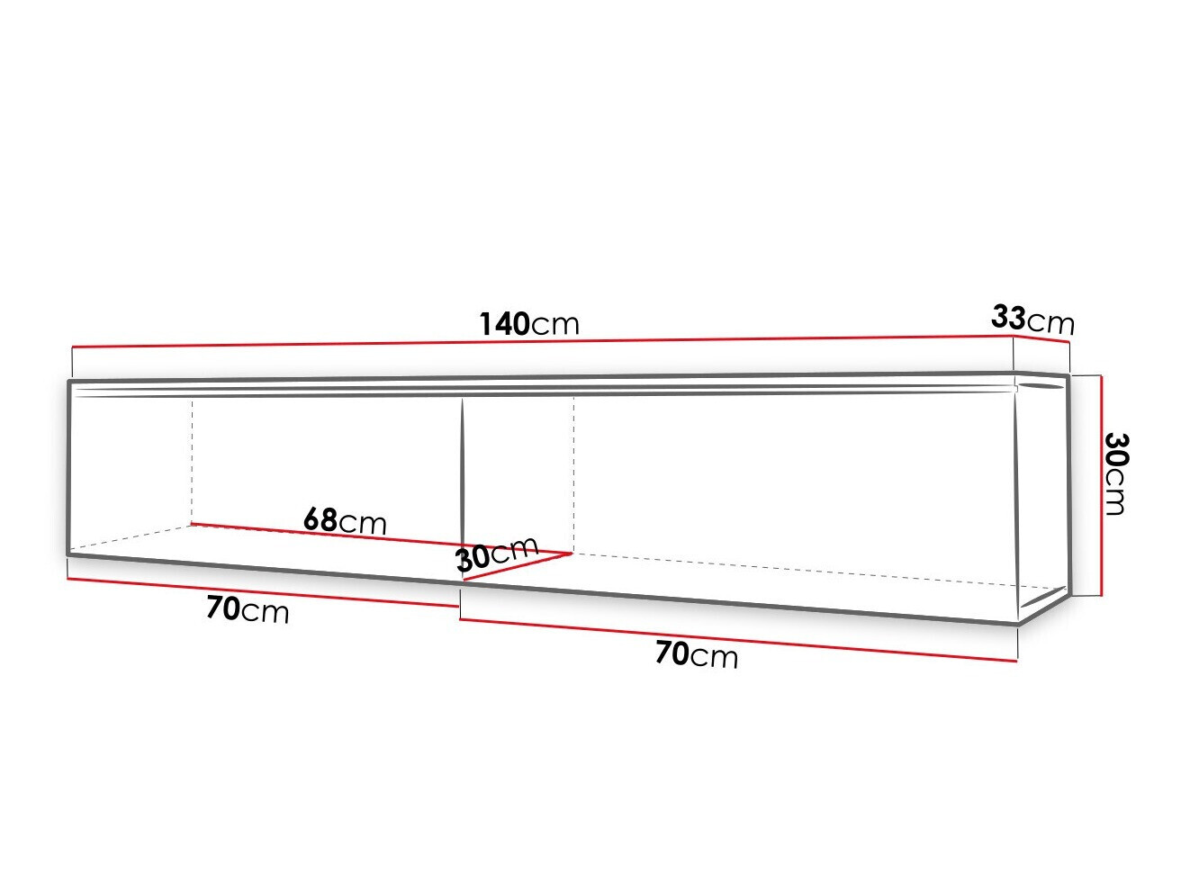 TV stand Scientia (Graphite)