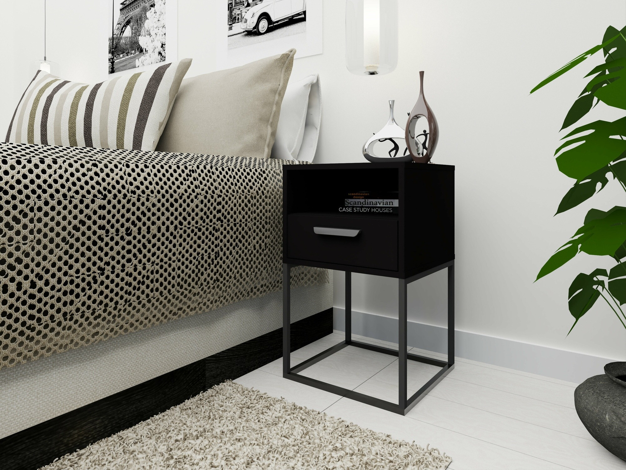 Bedside table Bristol 193 (Black)