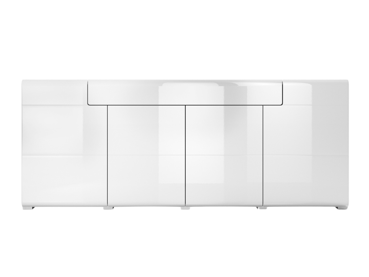 Chest of drawers Torsone 102 (White + Glossy white)