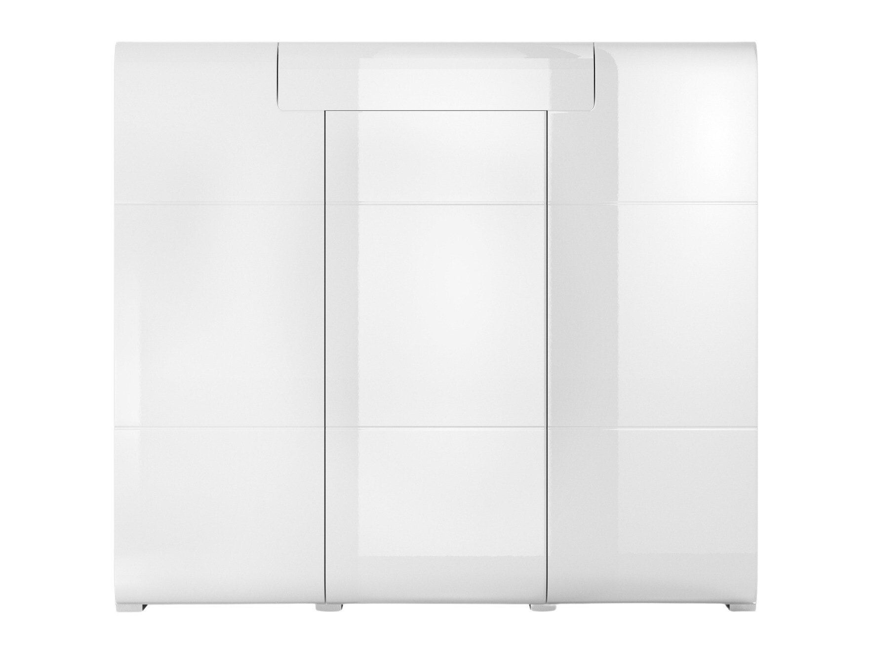 Chest of drawers Torsone 112 (White + Glossy white)