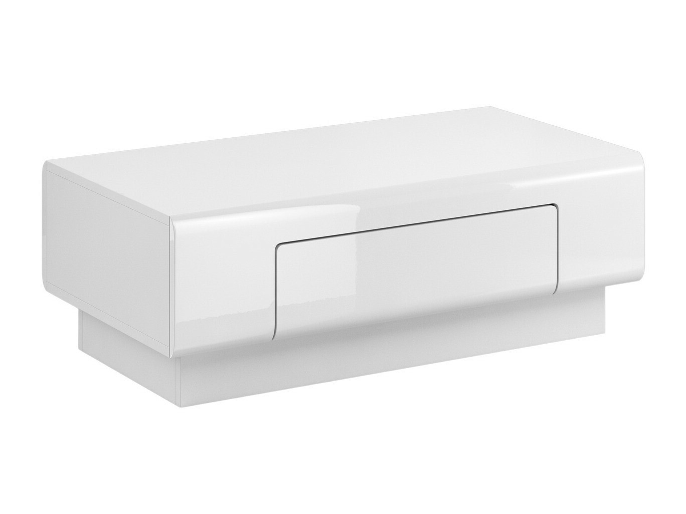 Coffee table Torsone 111 (White + Glossy white)