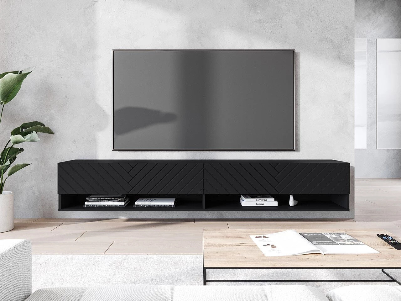 TV stand Sarasota 119 (Black + Graphite)