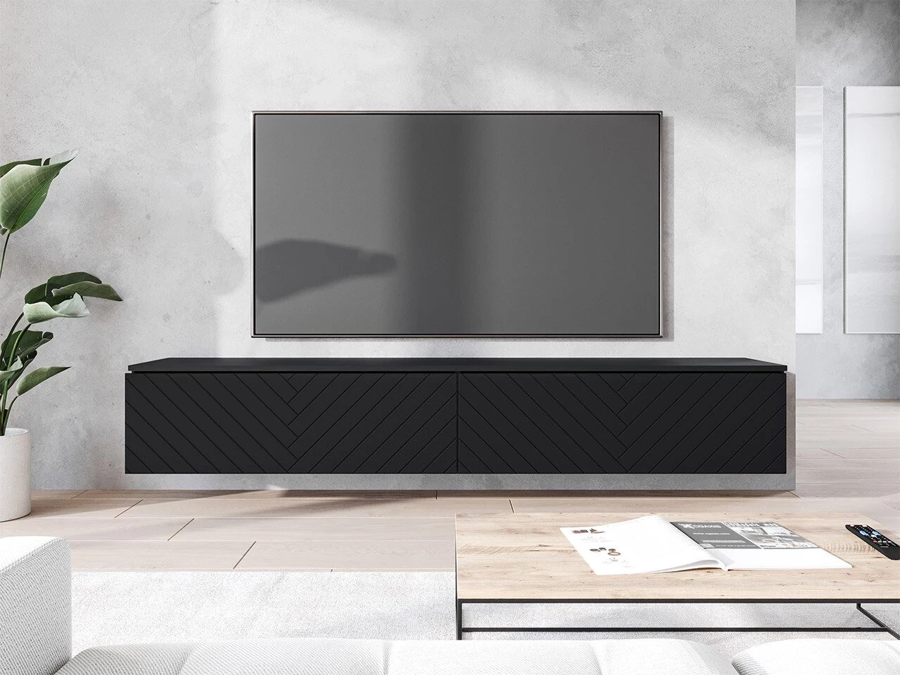 TV stand Sarasota 166 (Graphite + Black)