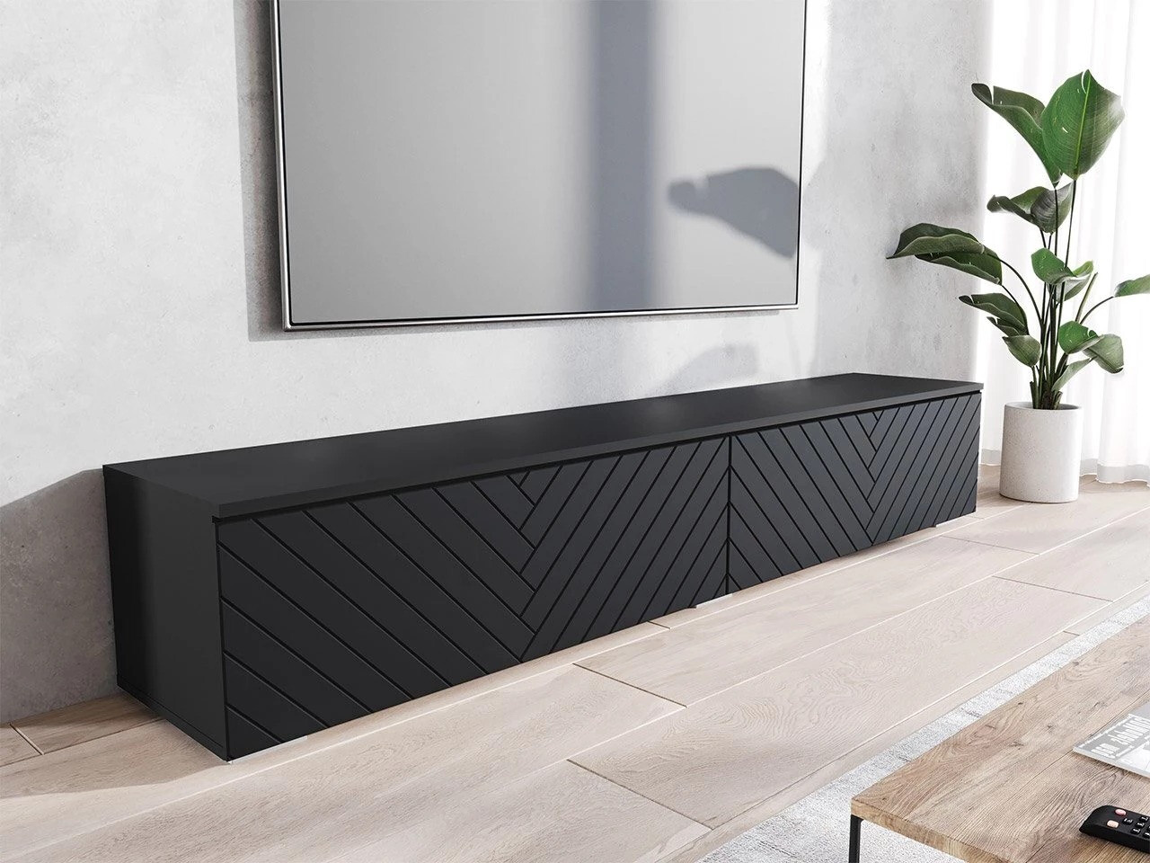 TV stand Sarasota 166 (Graphite + Black)