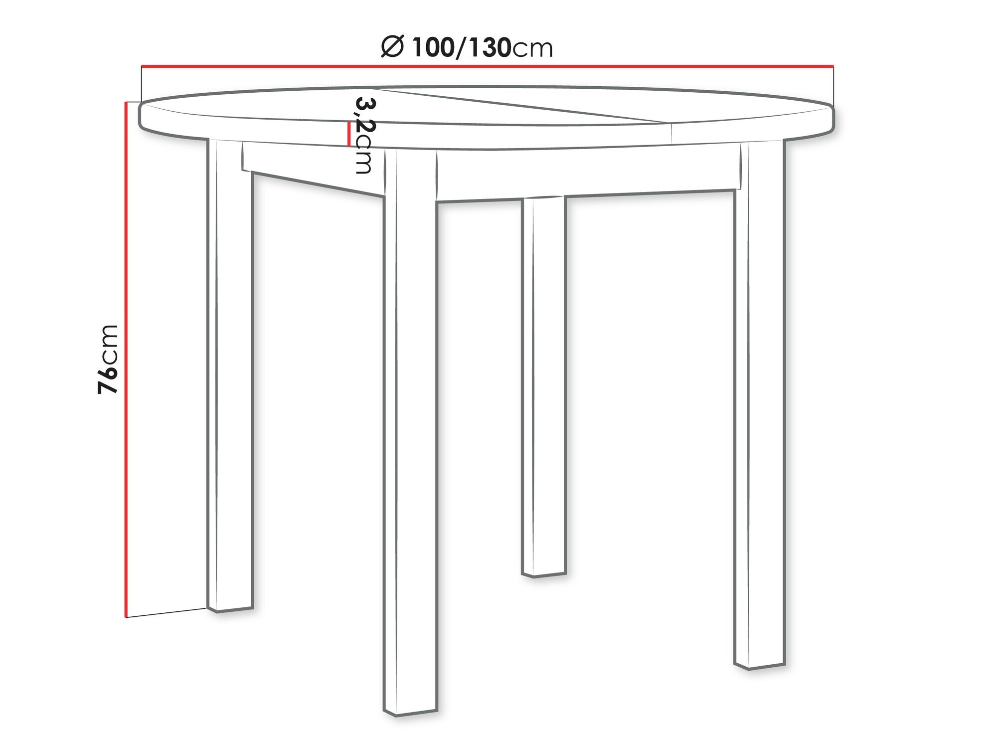 Table Victorville 355 (Artisan oak + Black)