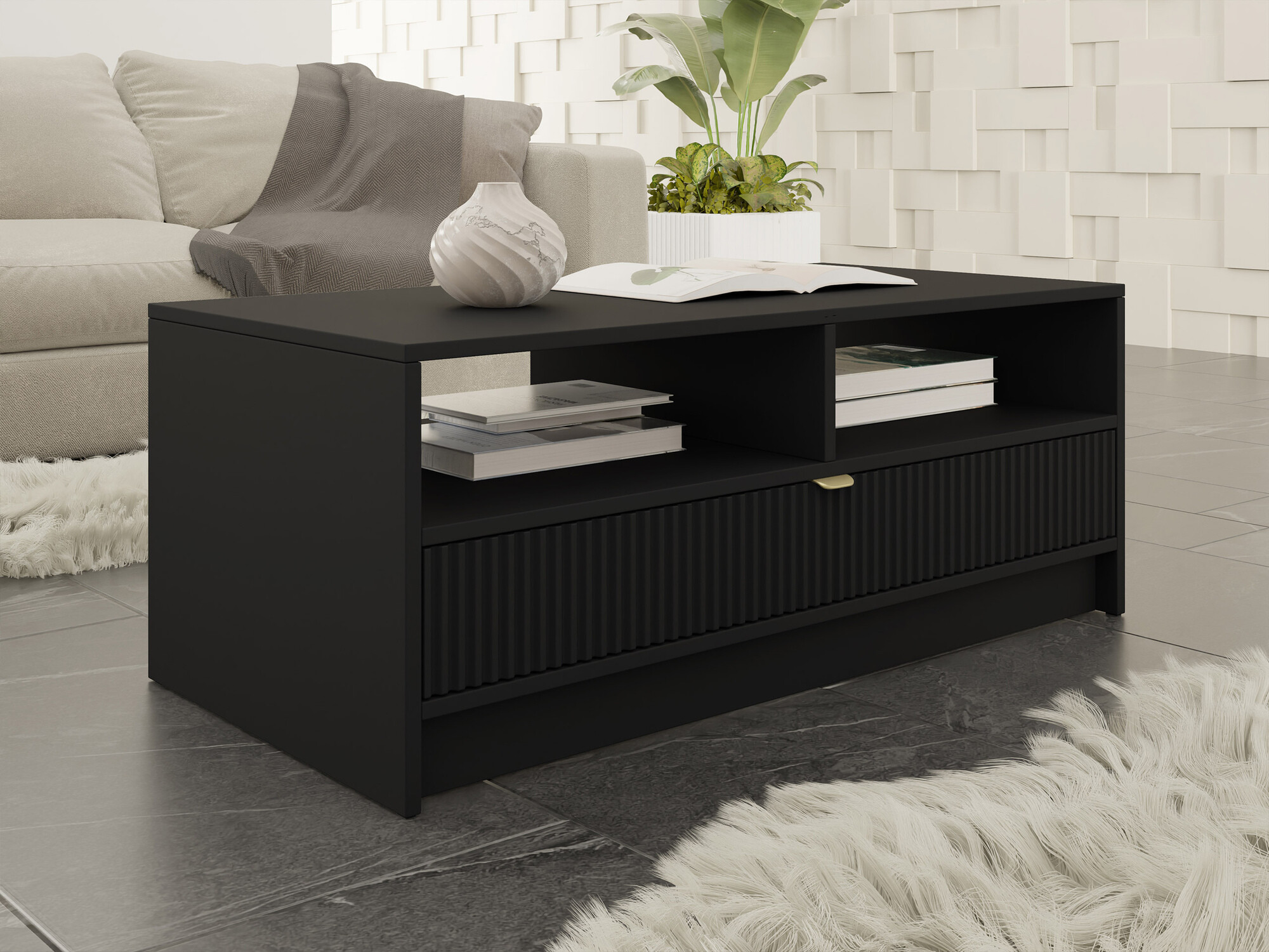 Coffee table Comfivo Papilio (Black)