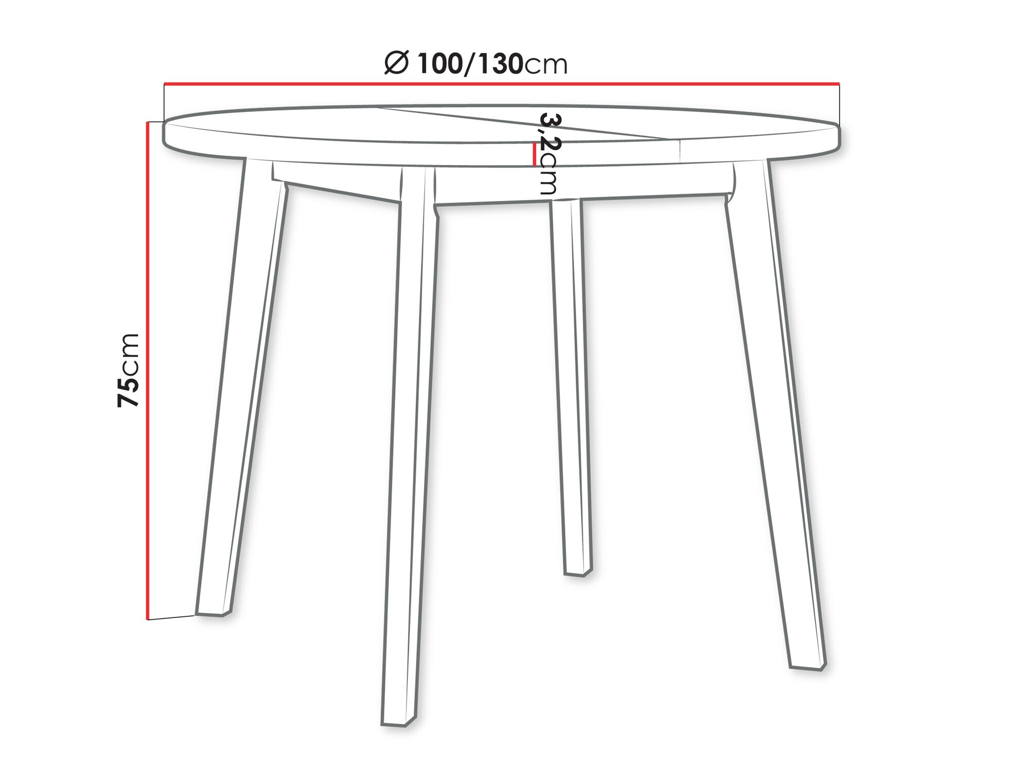 Table Victorville 358 (Artisan oak + White)