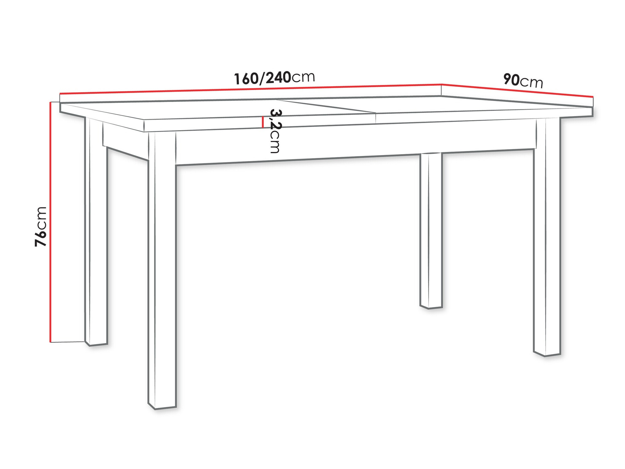 Table Victorville 360 (Sonoma oak)