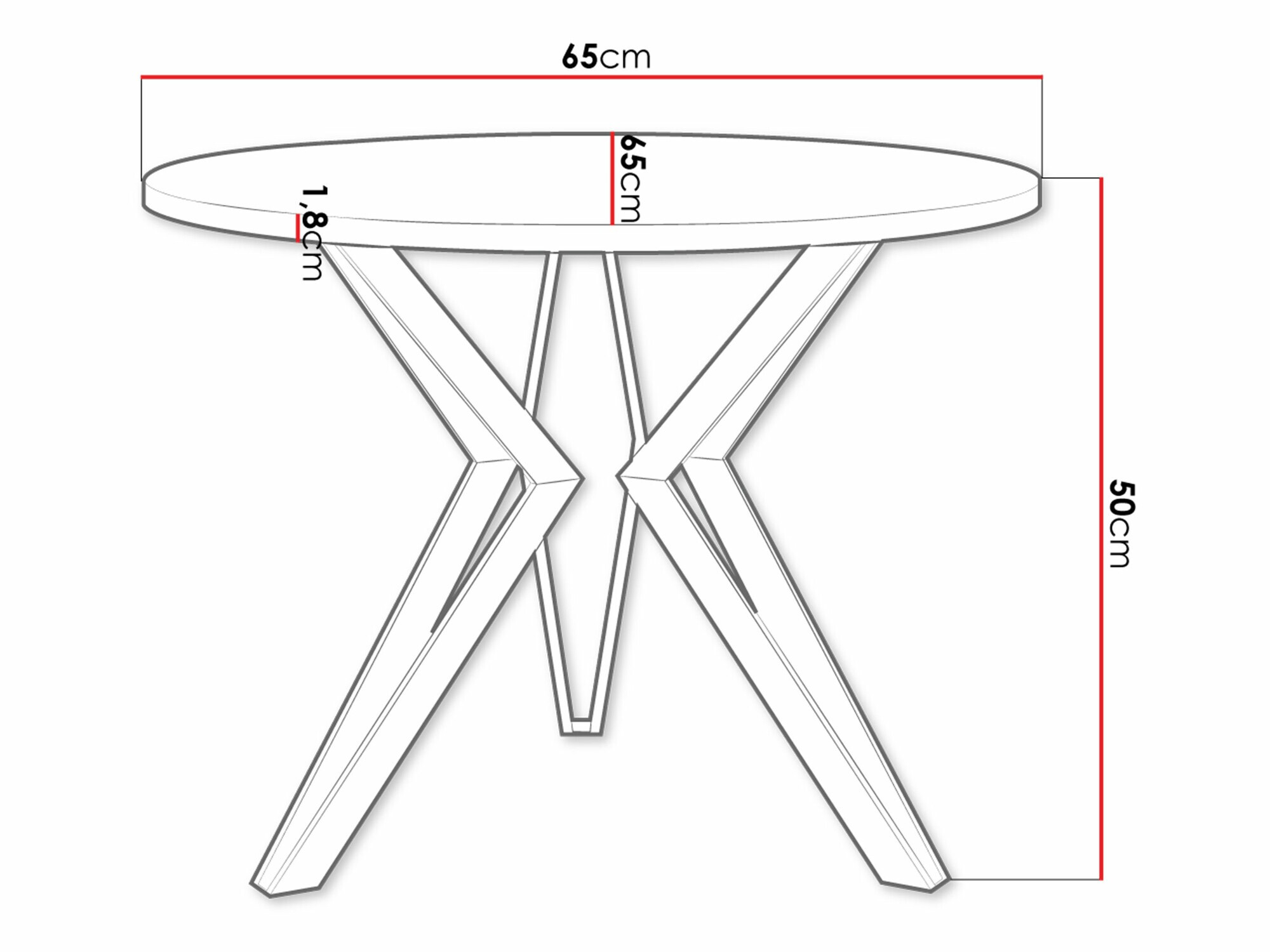 Coffee table Dearborn 105 (Artisan oak + Black)