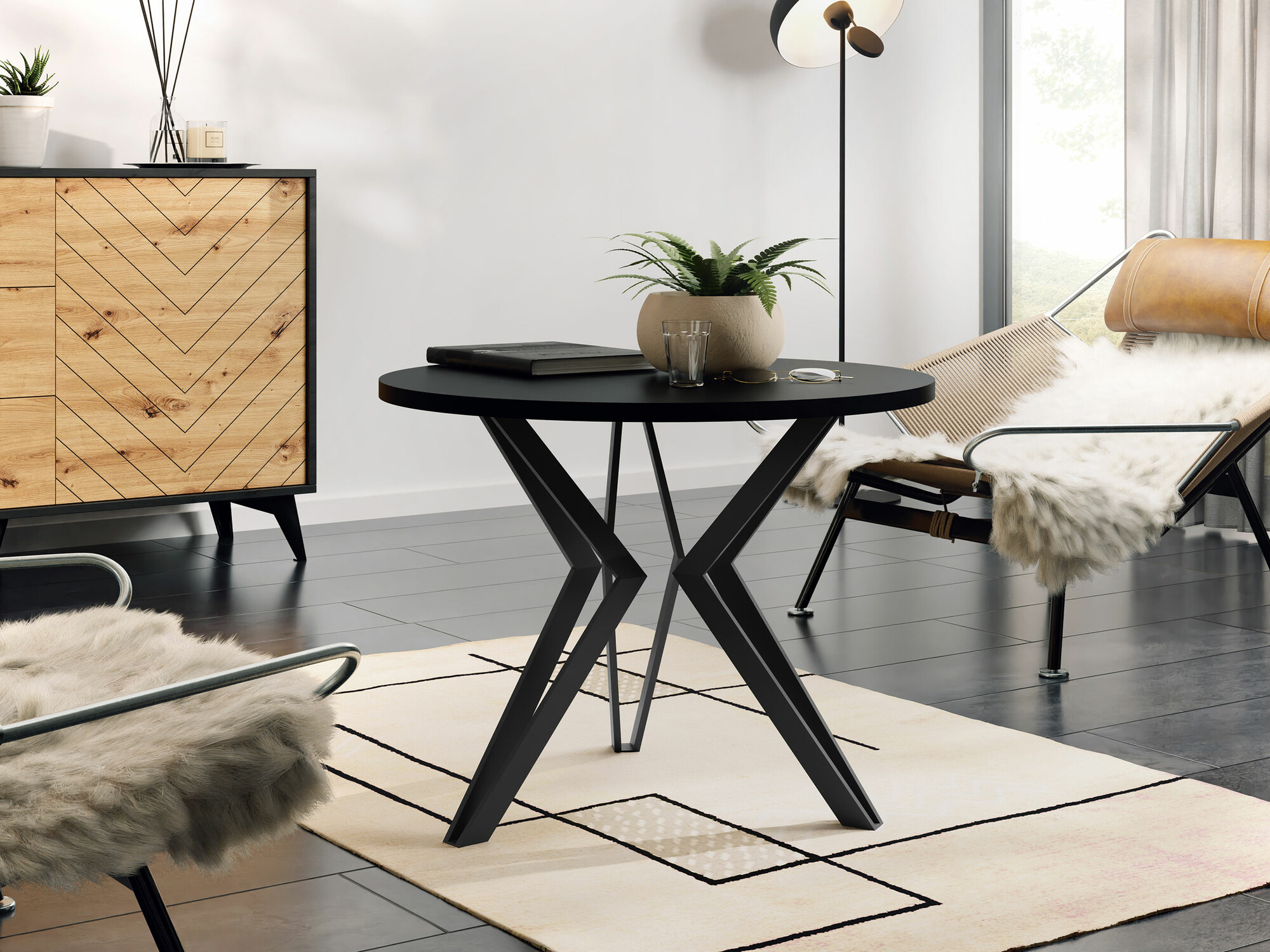 Coffee table Dearborn 105 (Black)