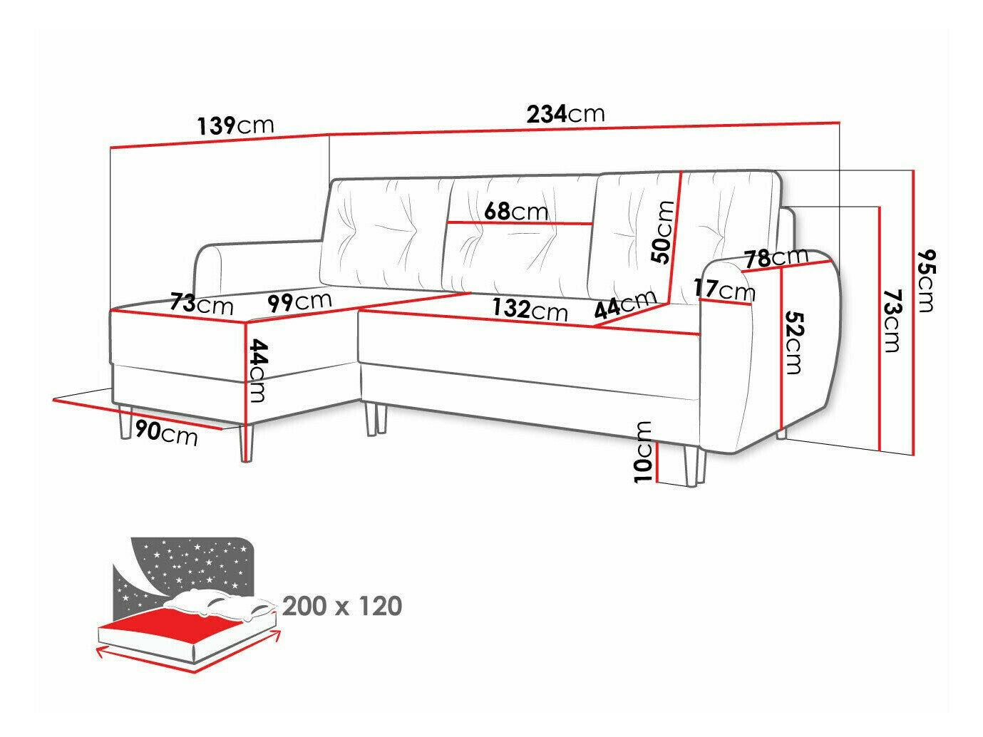 Corner sofa Memphis 139 (Poso 39)
