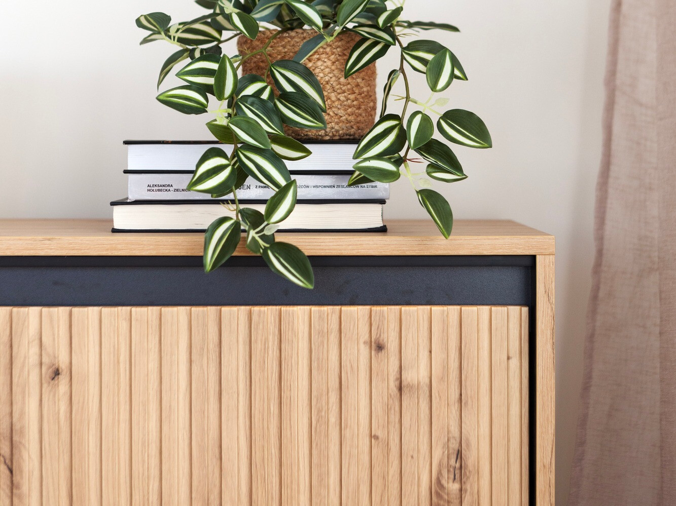 Sideboard Fernolu 103 (Artisan oak + Black)