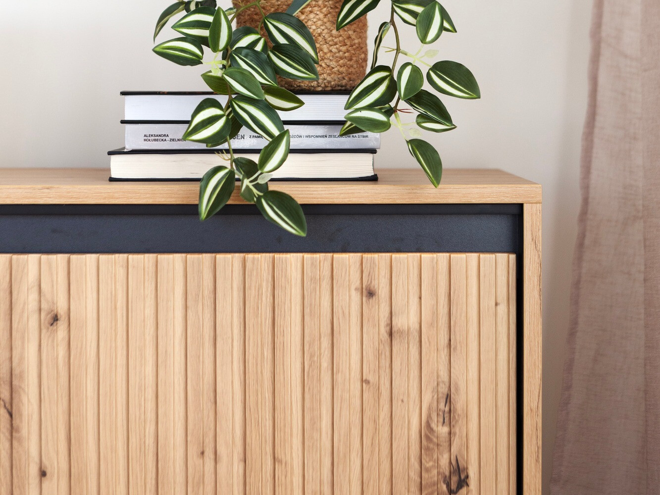 Sideboard Fernolu 102 (Artisan oak + Black)