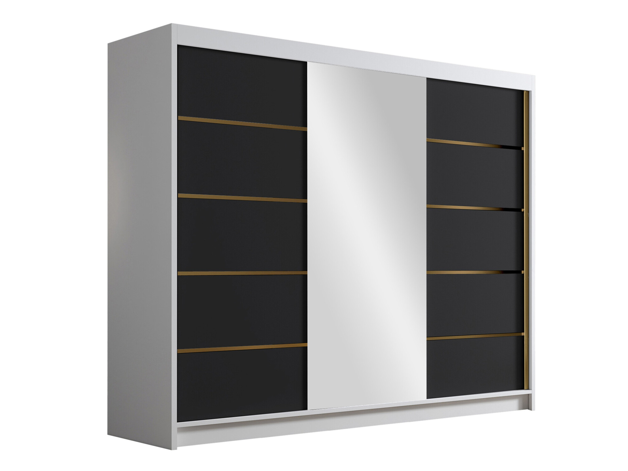 Wardrobe Closico Veltron II (White + Black)