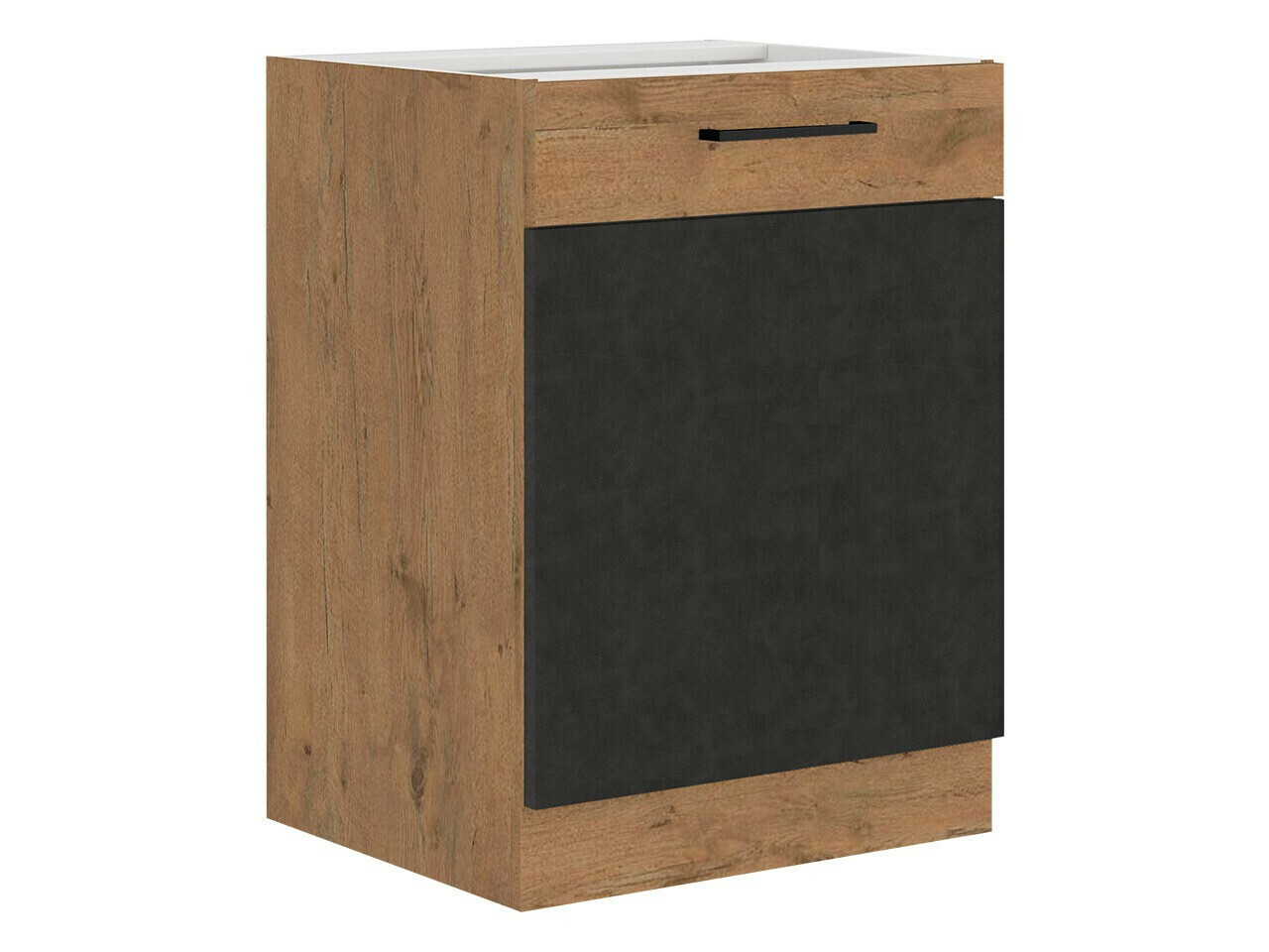 Modular cabinet with doors Wood Grey 116