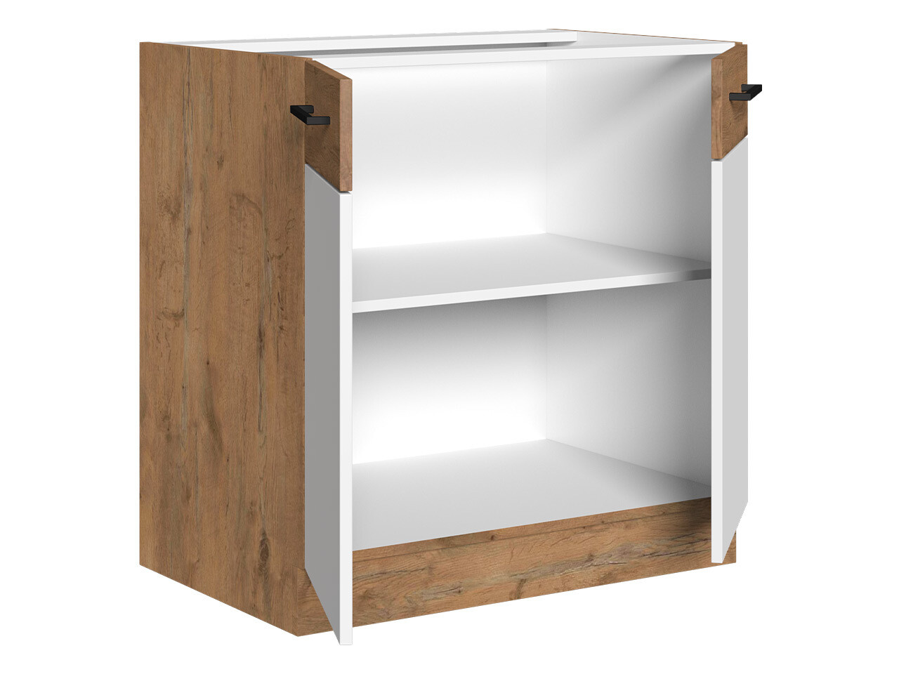 Modular cabinet with doors Wood White 110