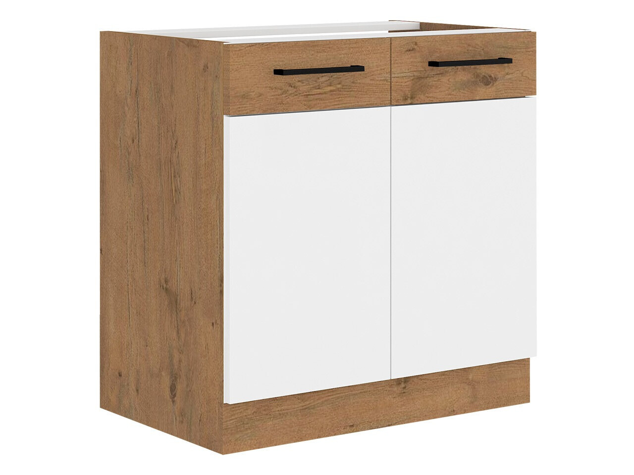 Modular cabinet with doors Wood White 110