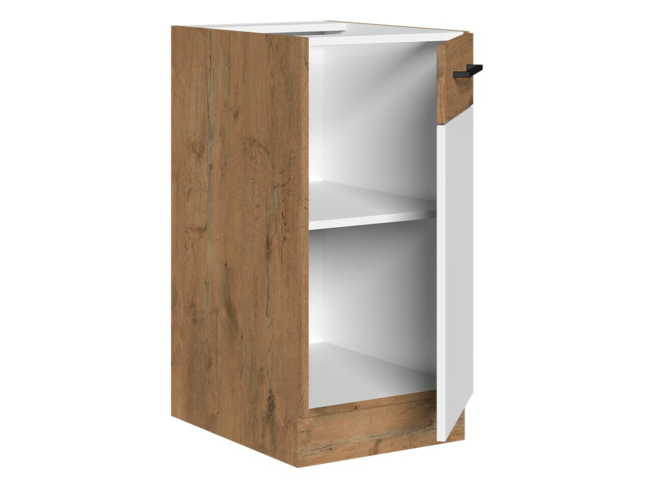 Modular cabinet with doors Wood White 120