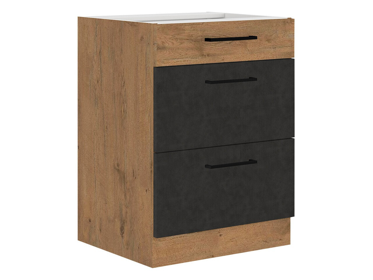 Modular cabinet with drawers Wood Grey 115