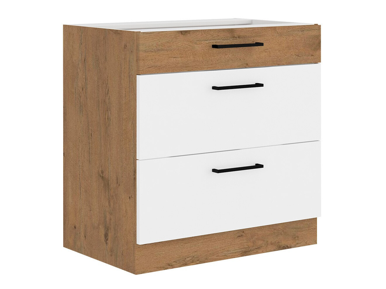 Modular cabinet with drawers Wood White 123