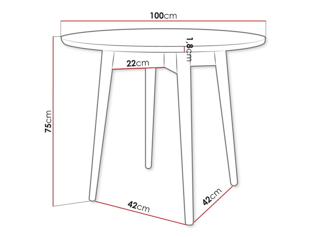 Table Racine 117 (Black)