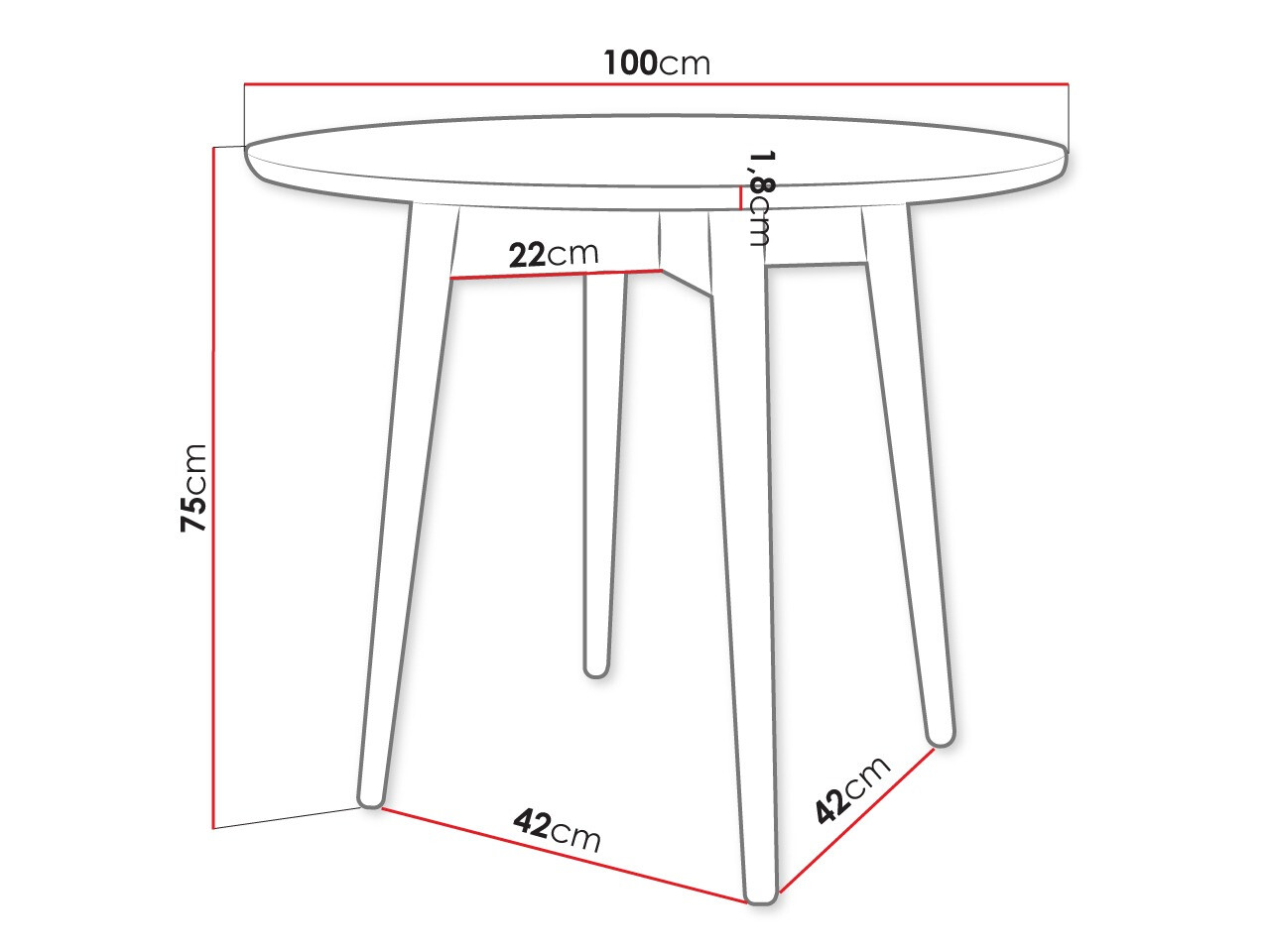 Table Racine 117 (Brown)