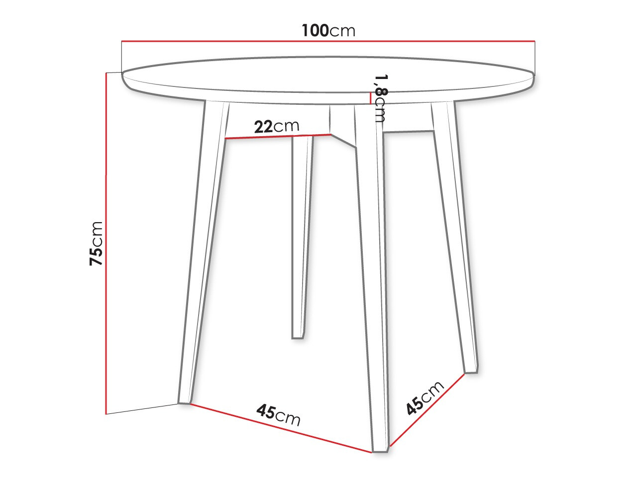 Table Racine 123 (Black)