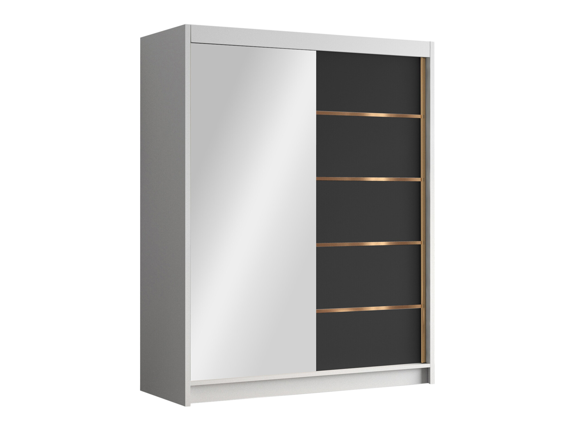 Wardrobe Closico Capsa III (White + Black)