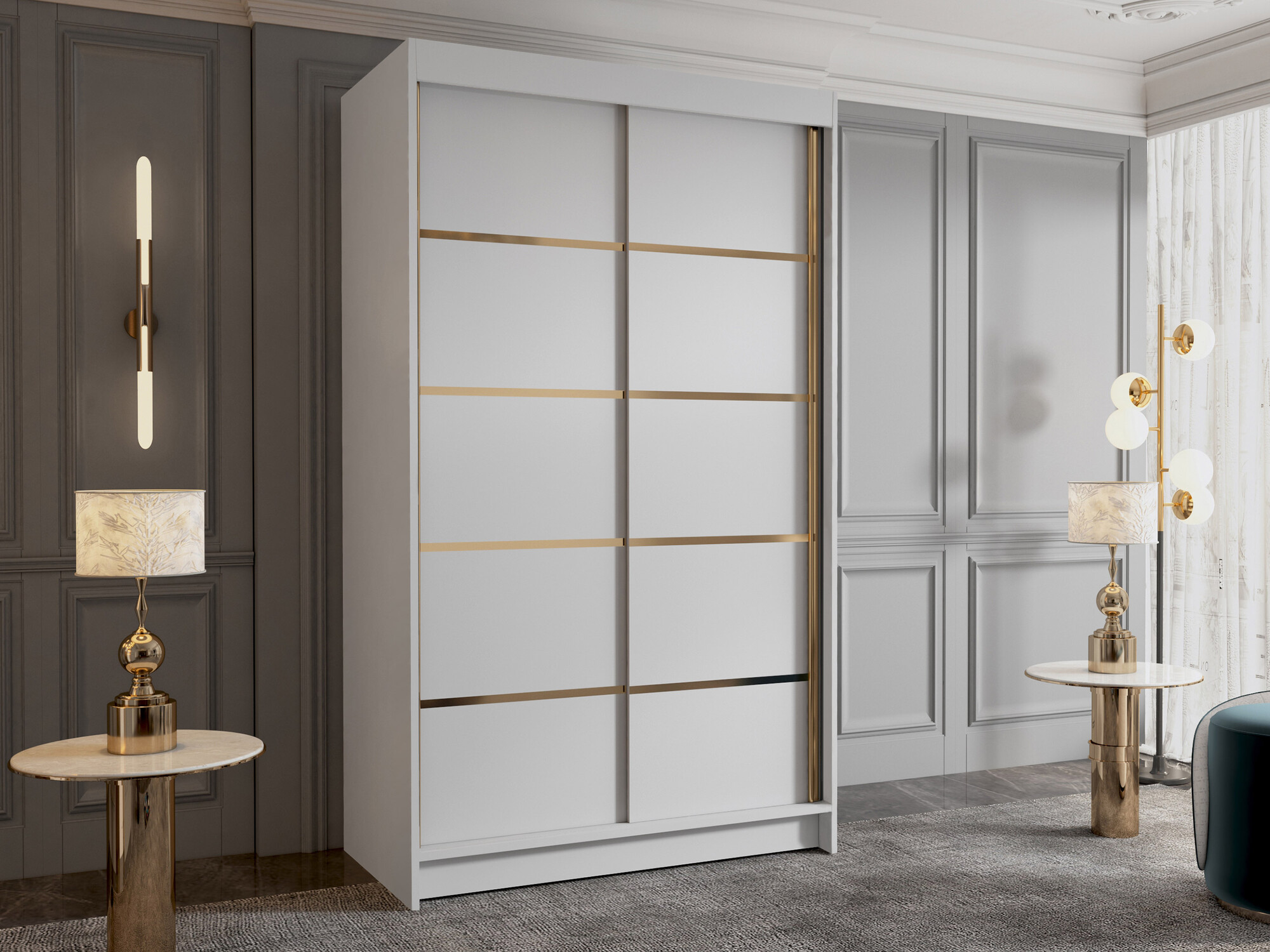 Wardrobe Closico Corden III (White)