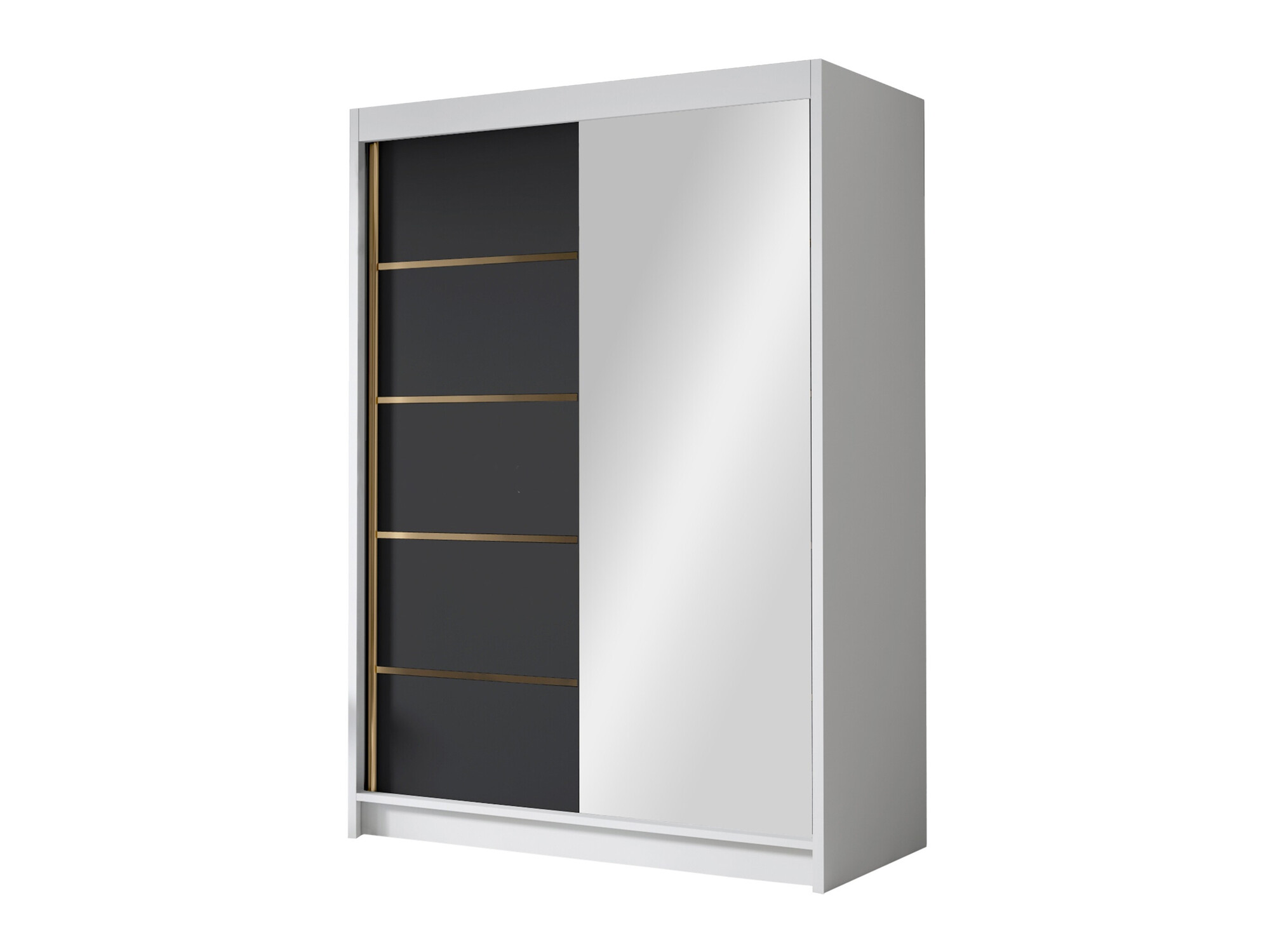 Wardrobe Closico Fornix III (White + Black)