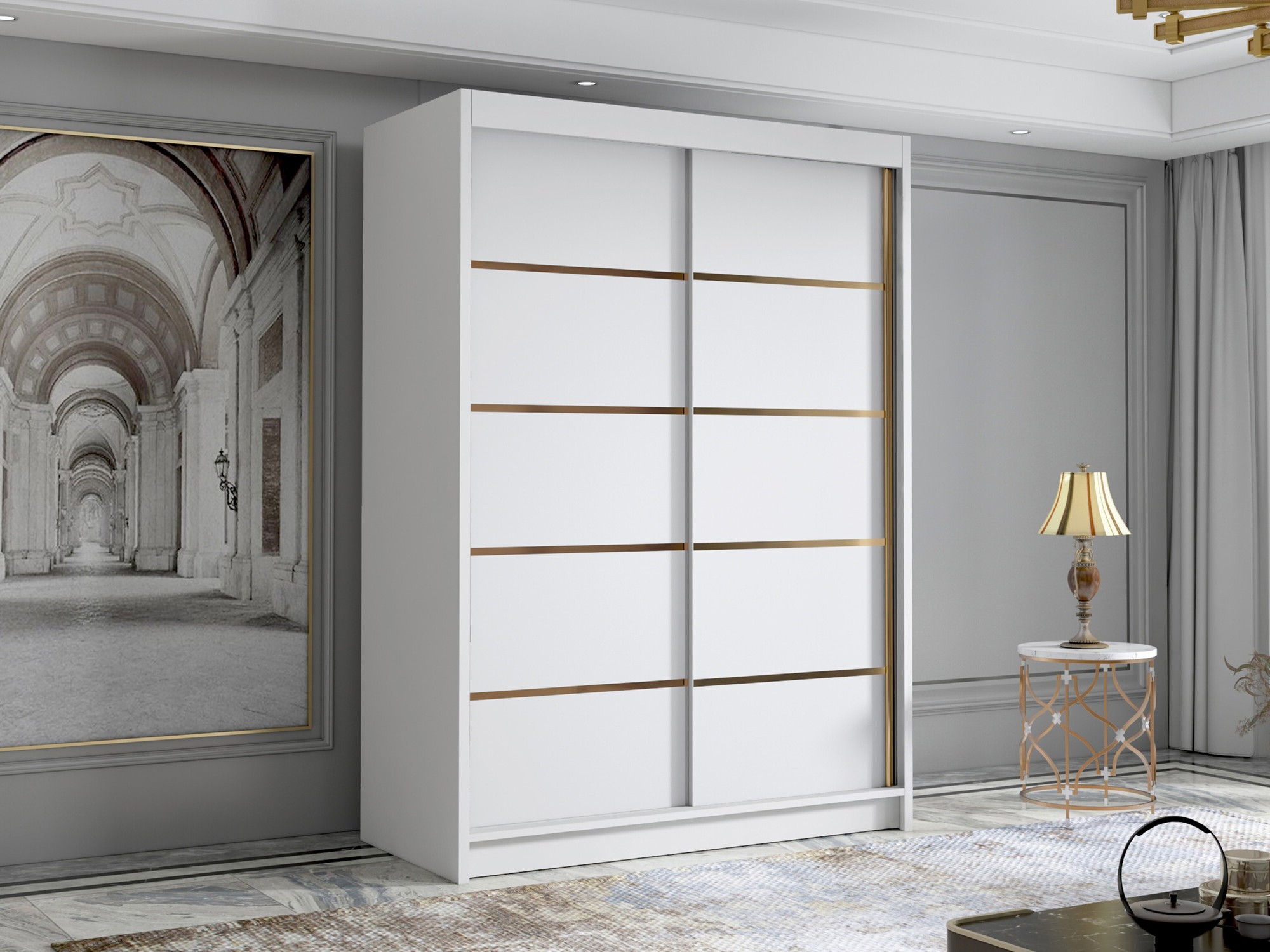 Wardrobe Closico Fornix III (White)