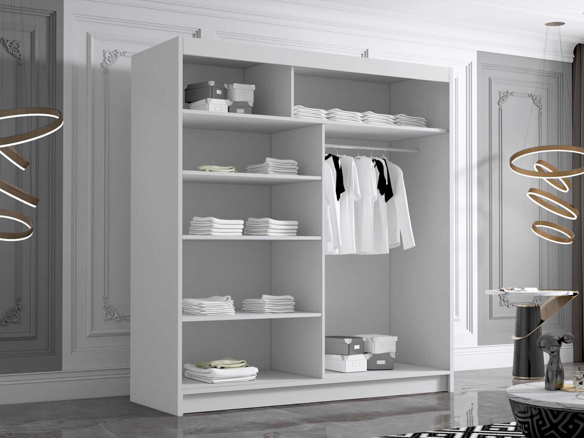 Wardrobe Closico Vallor III (Black)