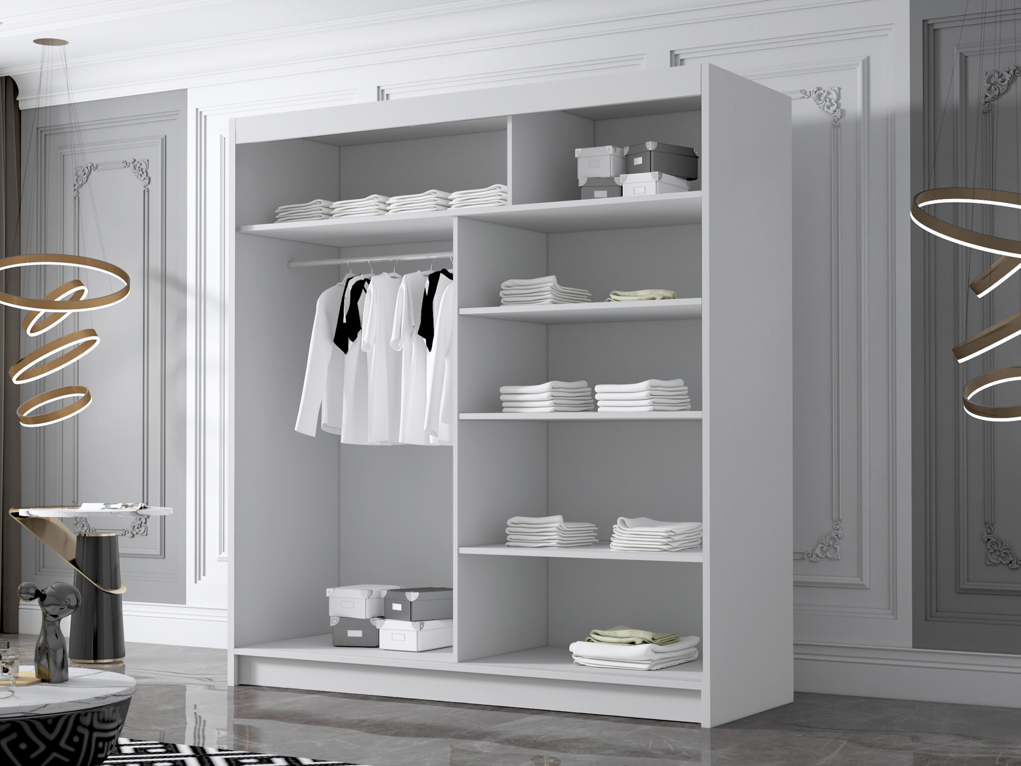 Wardrobe Closico Vallor III (Black)