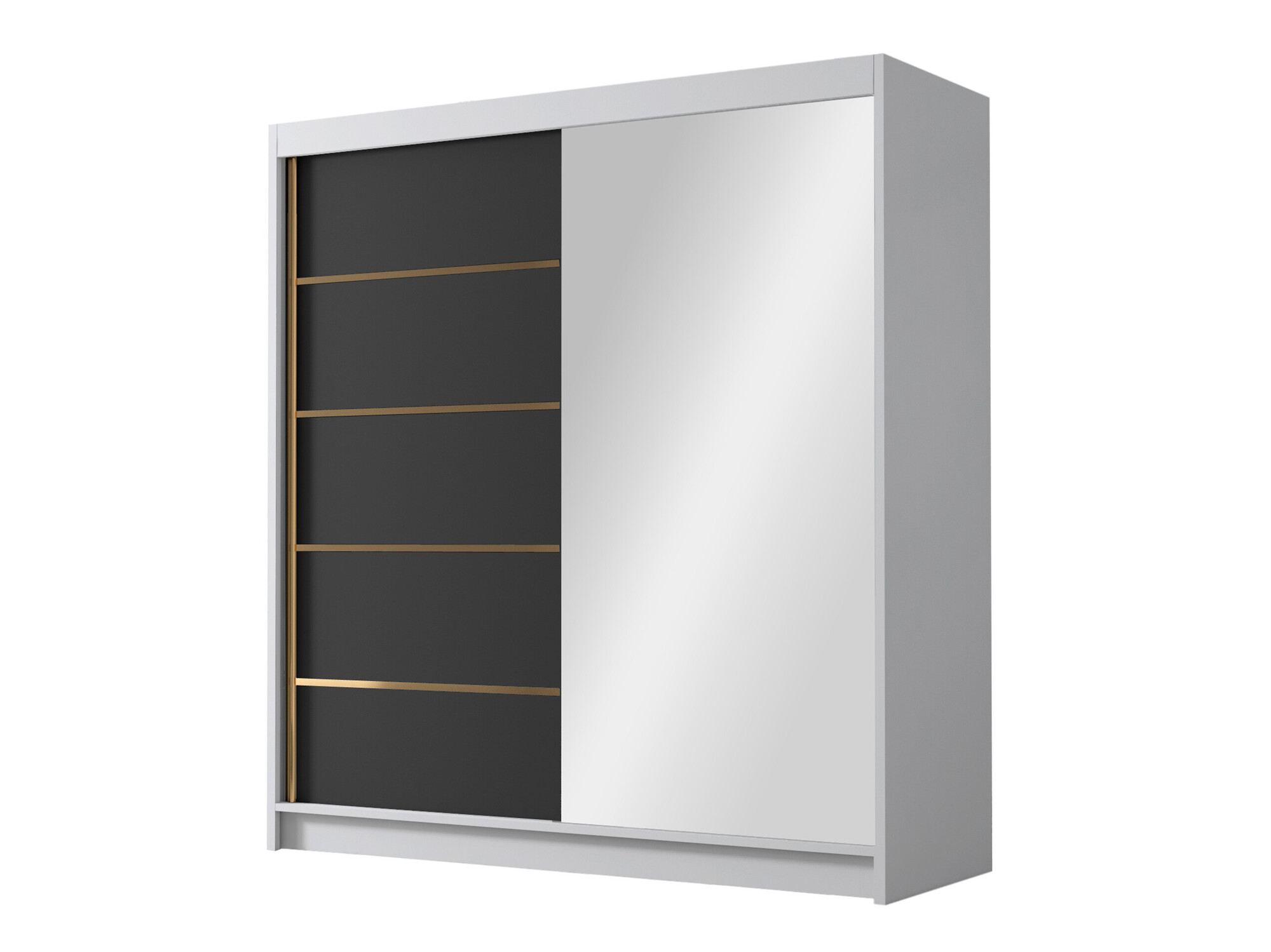 Wardrobe Closico Vallor III (White + Black)