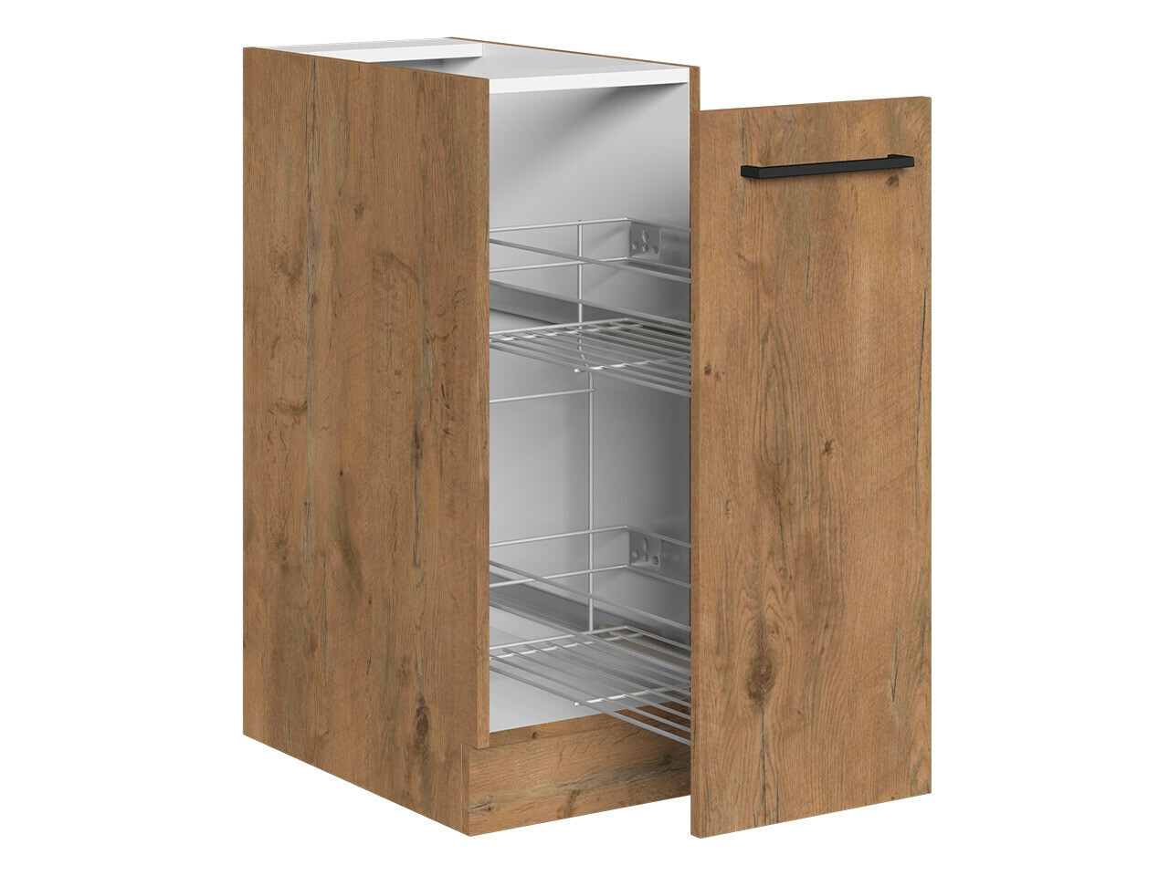 Modular cabinet with pull-out basket Wood 107