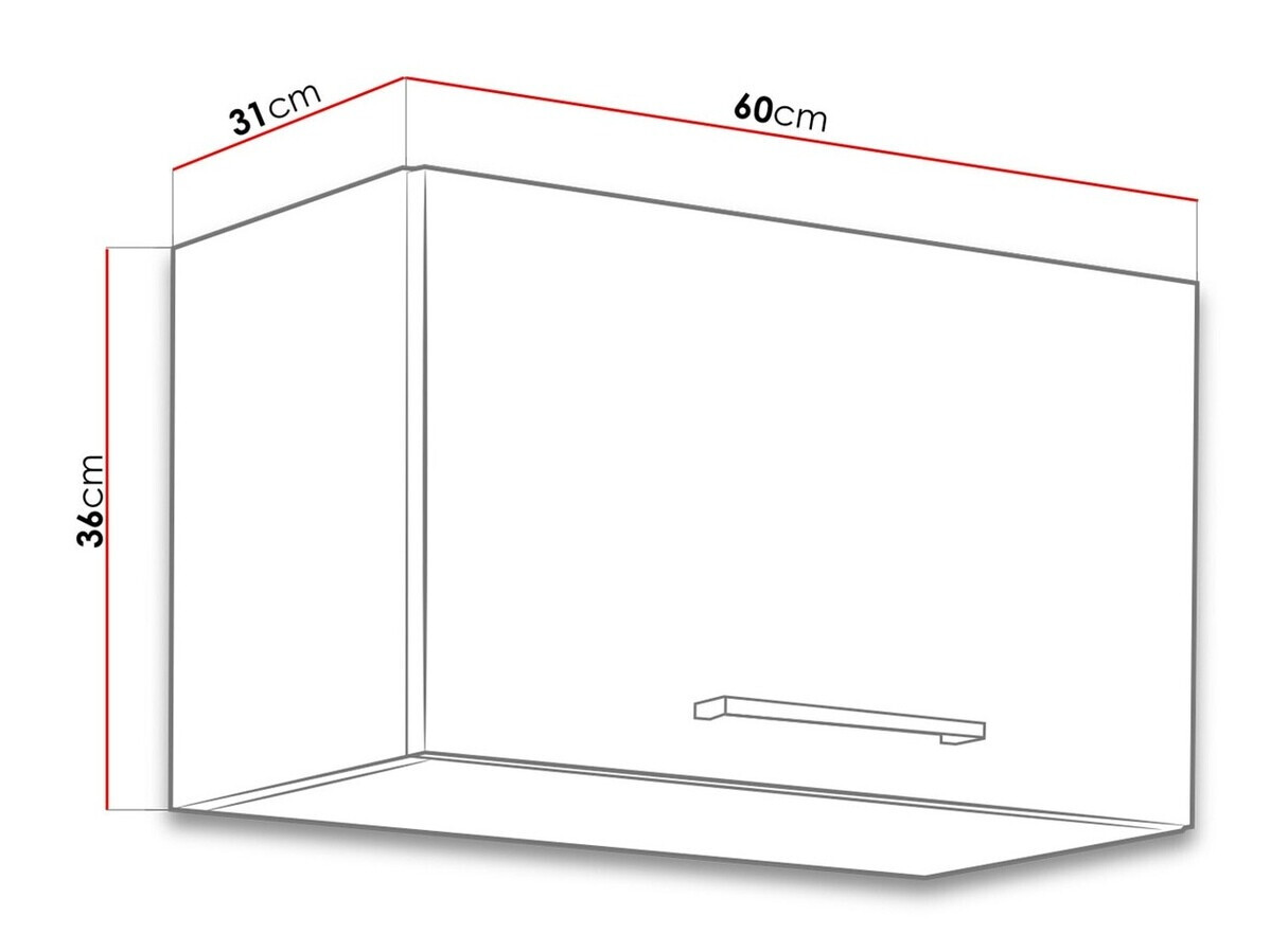 Modular wall cabinet Wood Grey 111