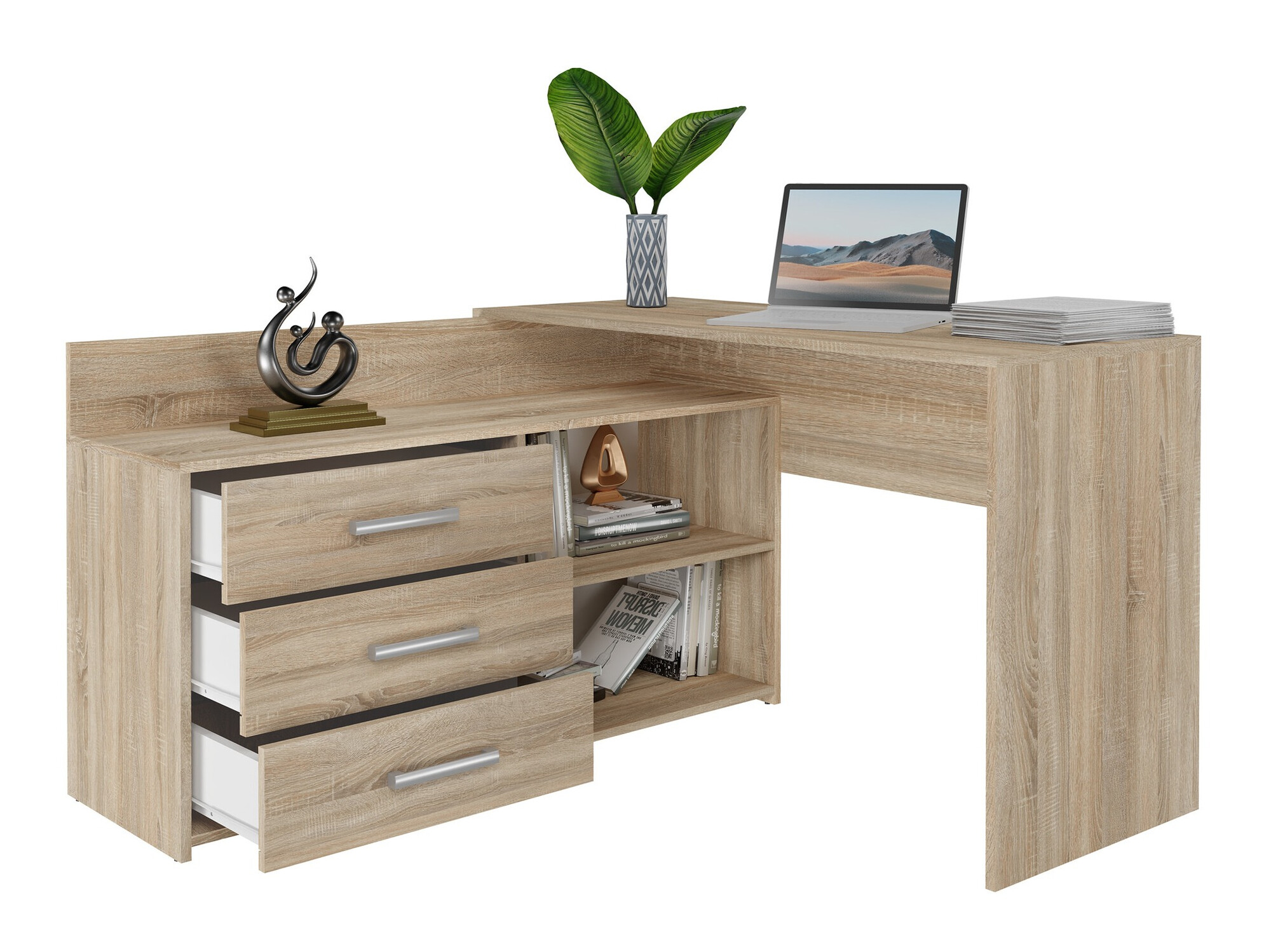 Corner desk Mandeville 131 (Sonoma oak)