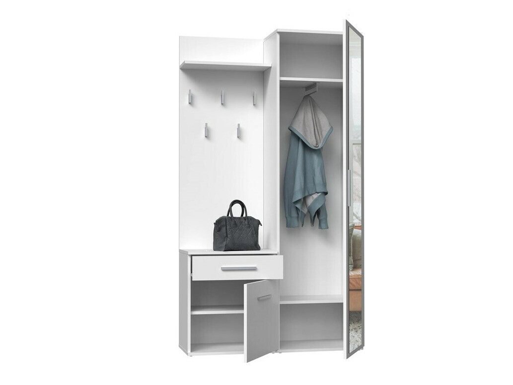 Hallway set Mandeville 126 (Matte white)