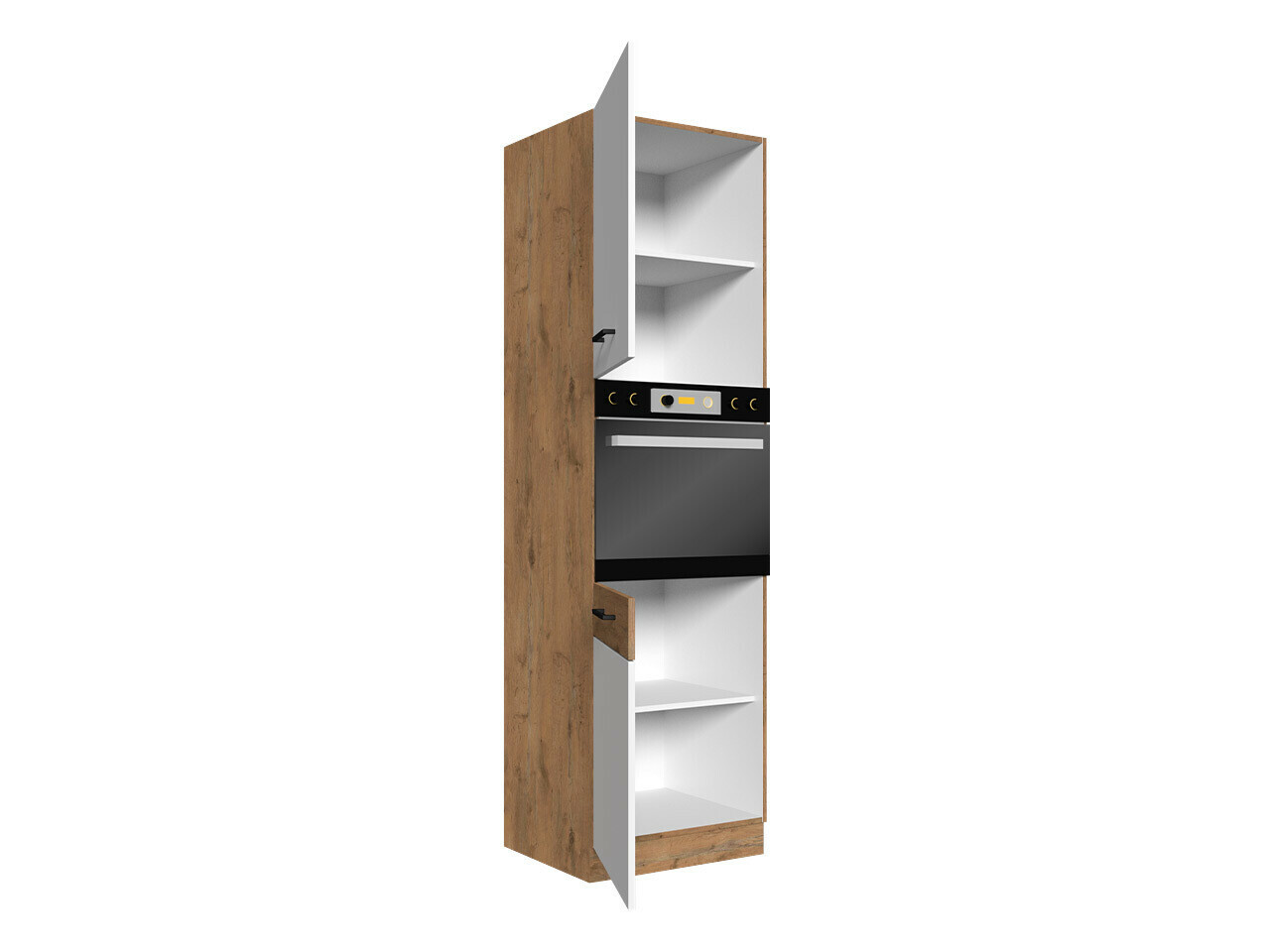 Modular cabinet for built-in appliances Wood Grey 113