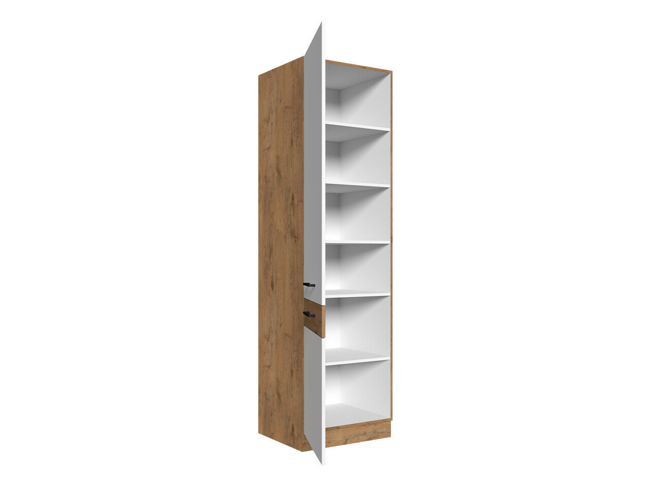 Modular cabinet with doors Wood Grey 114