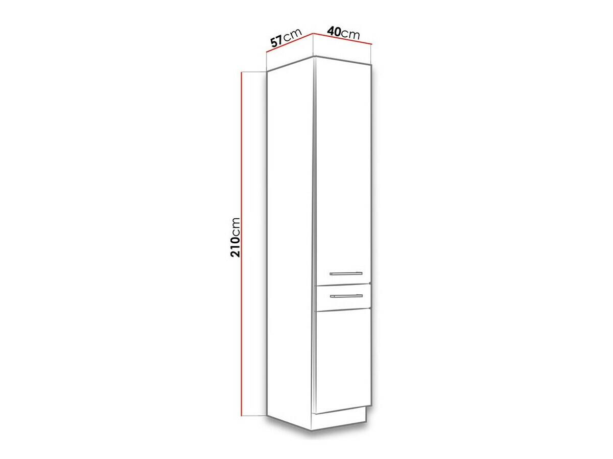 Modular cabinet with doors Wood White 119