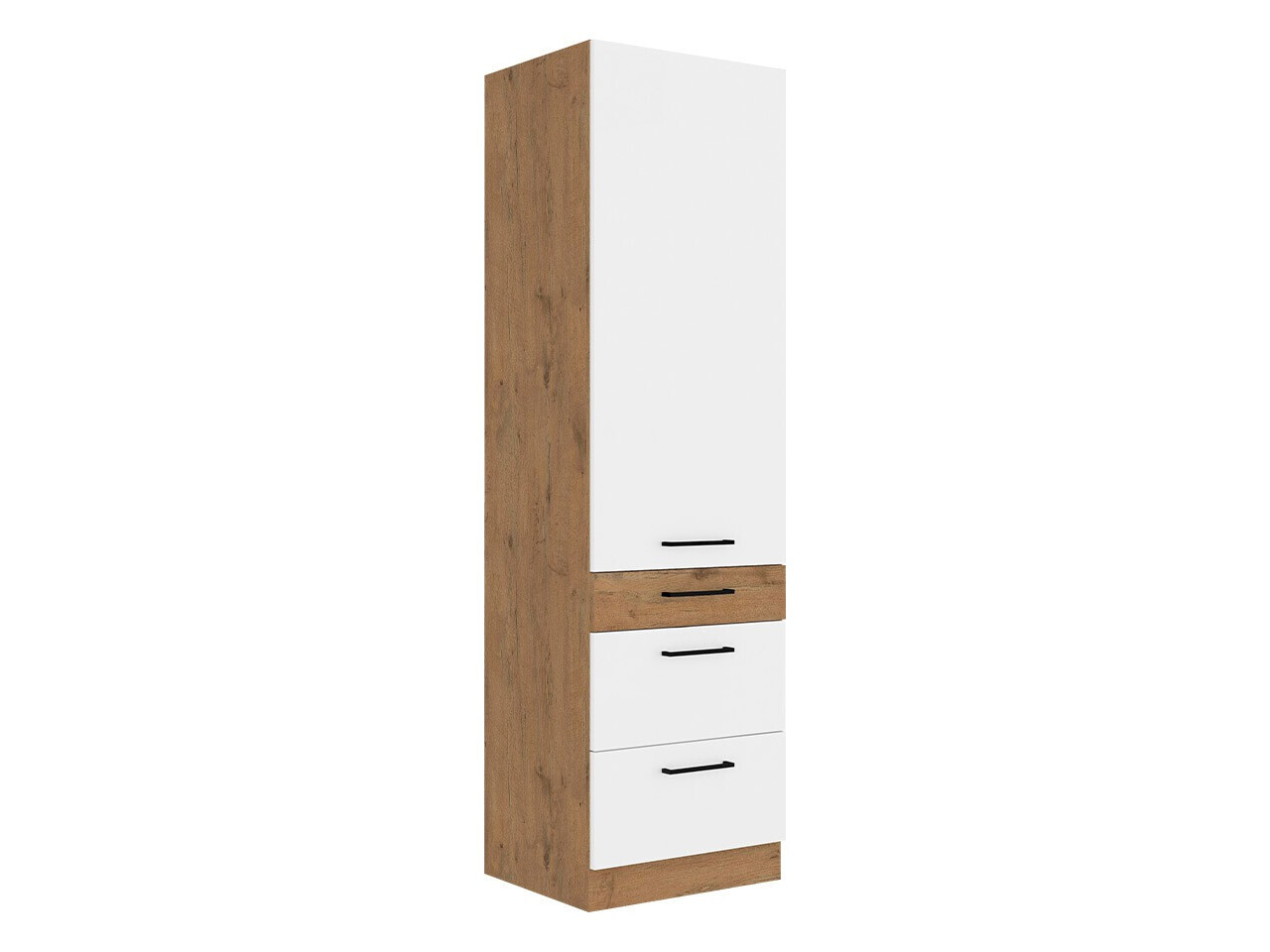 Modular cabinet with doors Wood White 127