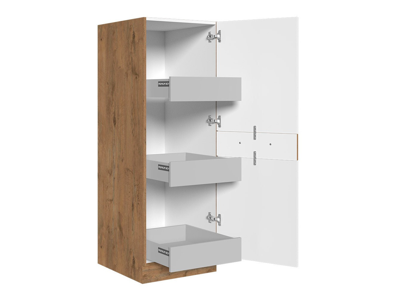 Modular cabinet with drawer and doors Wood Grey 100