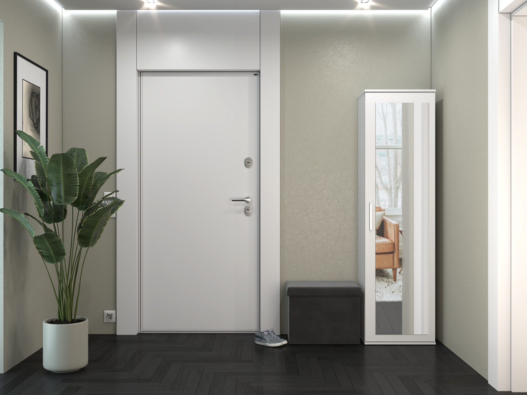 Wardrobe Mandeville 127 (Matte white)