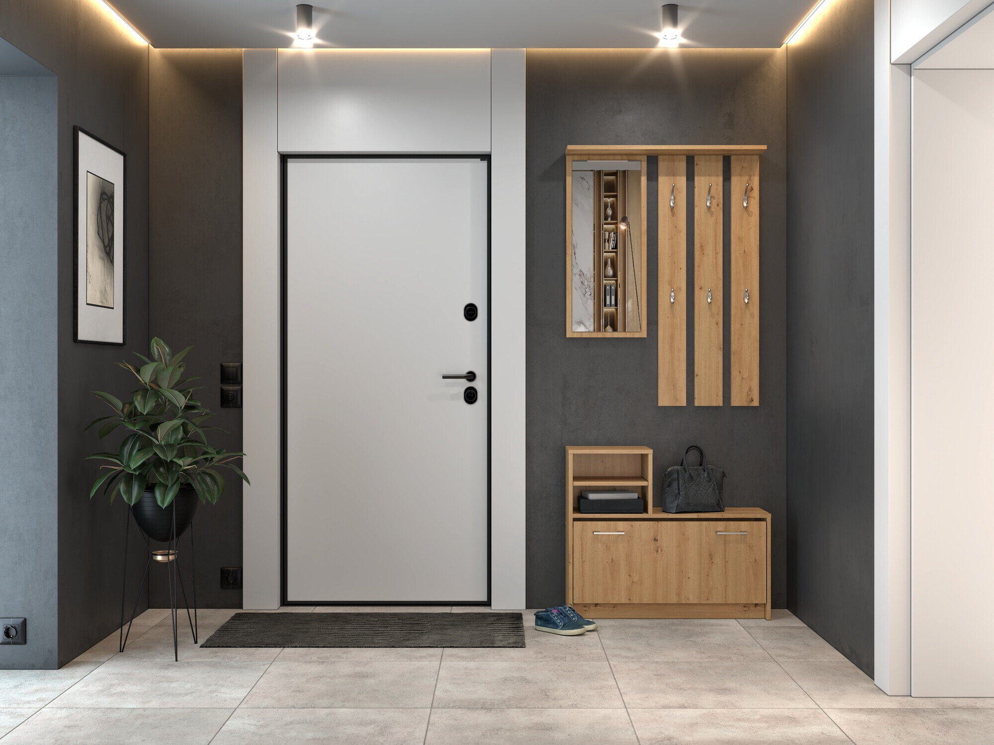 Hallway set Mandeville 144 (Artisan oak)