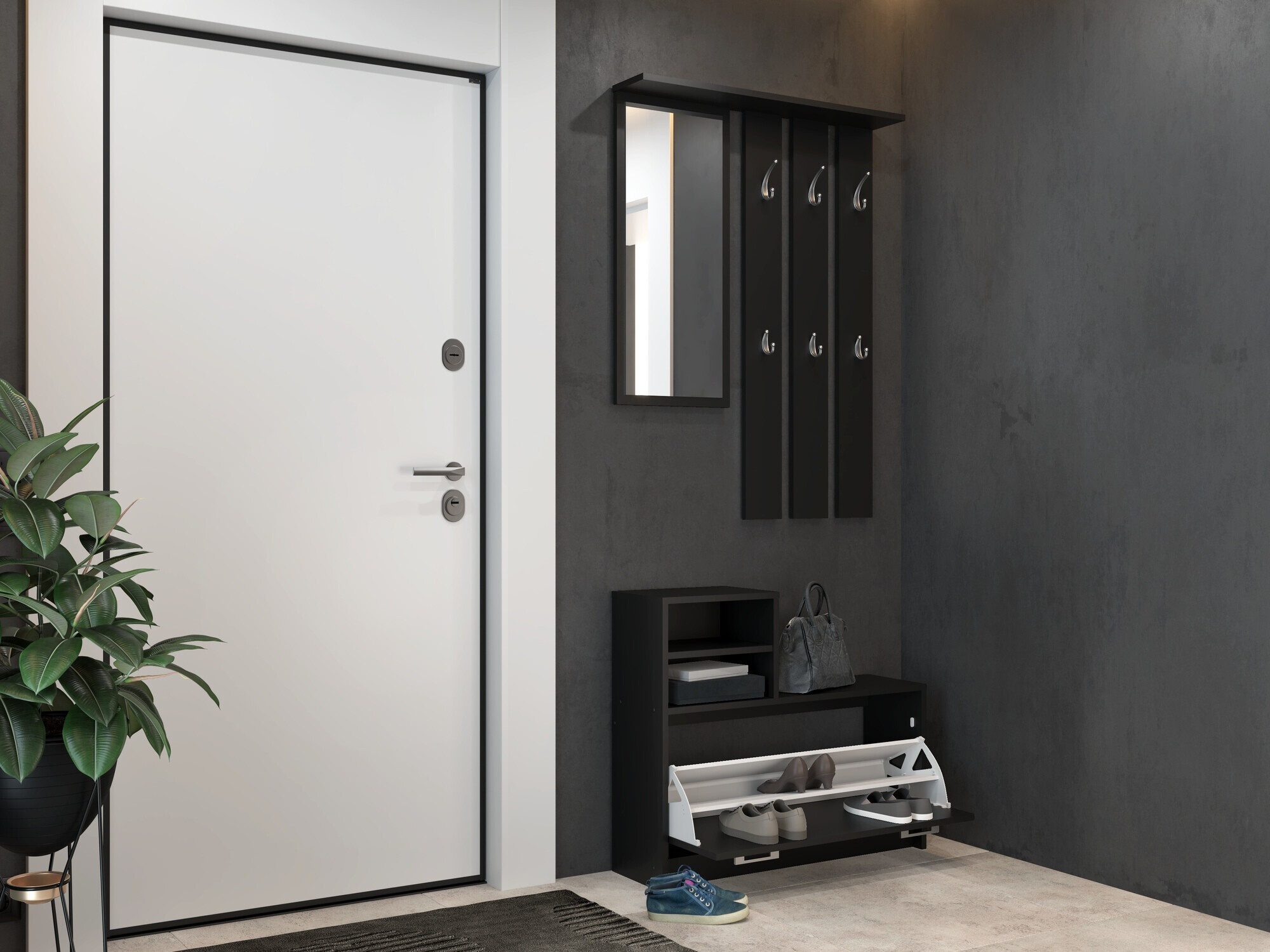 Hallway set Mandeville 144 (Black)