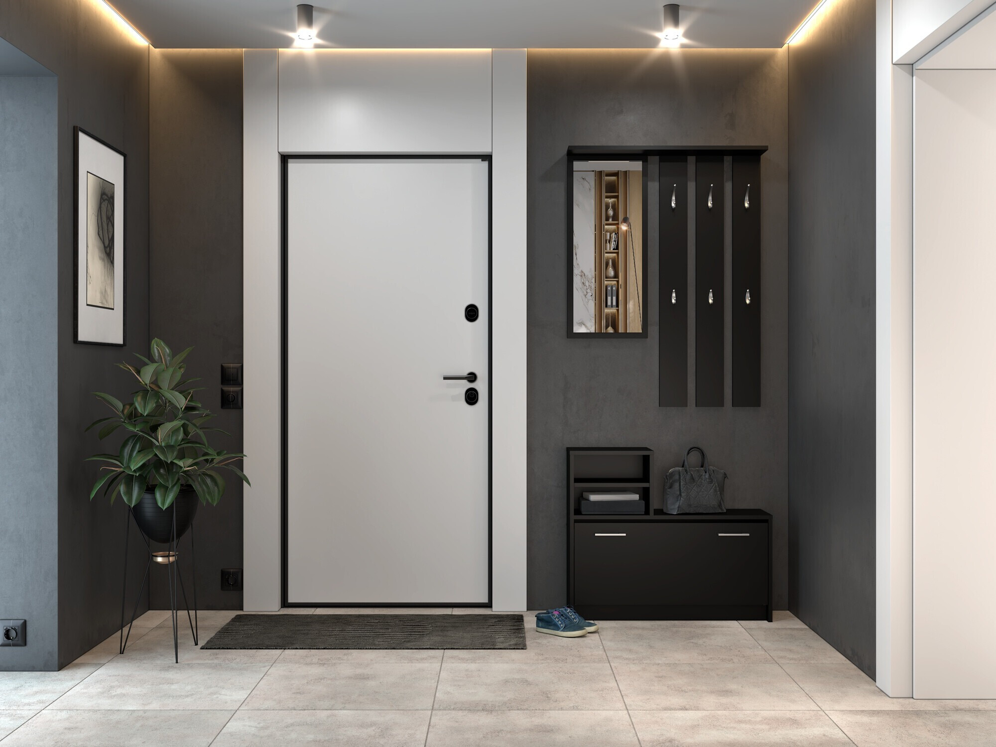 Hallway set Mandeville 144 (Black)