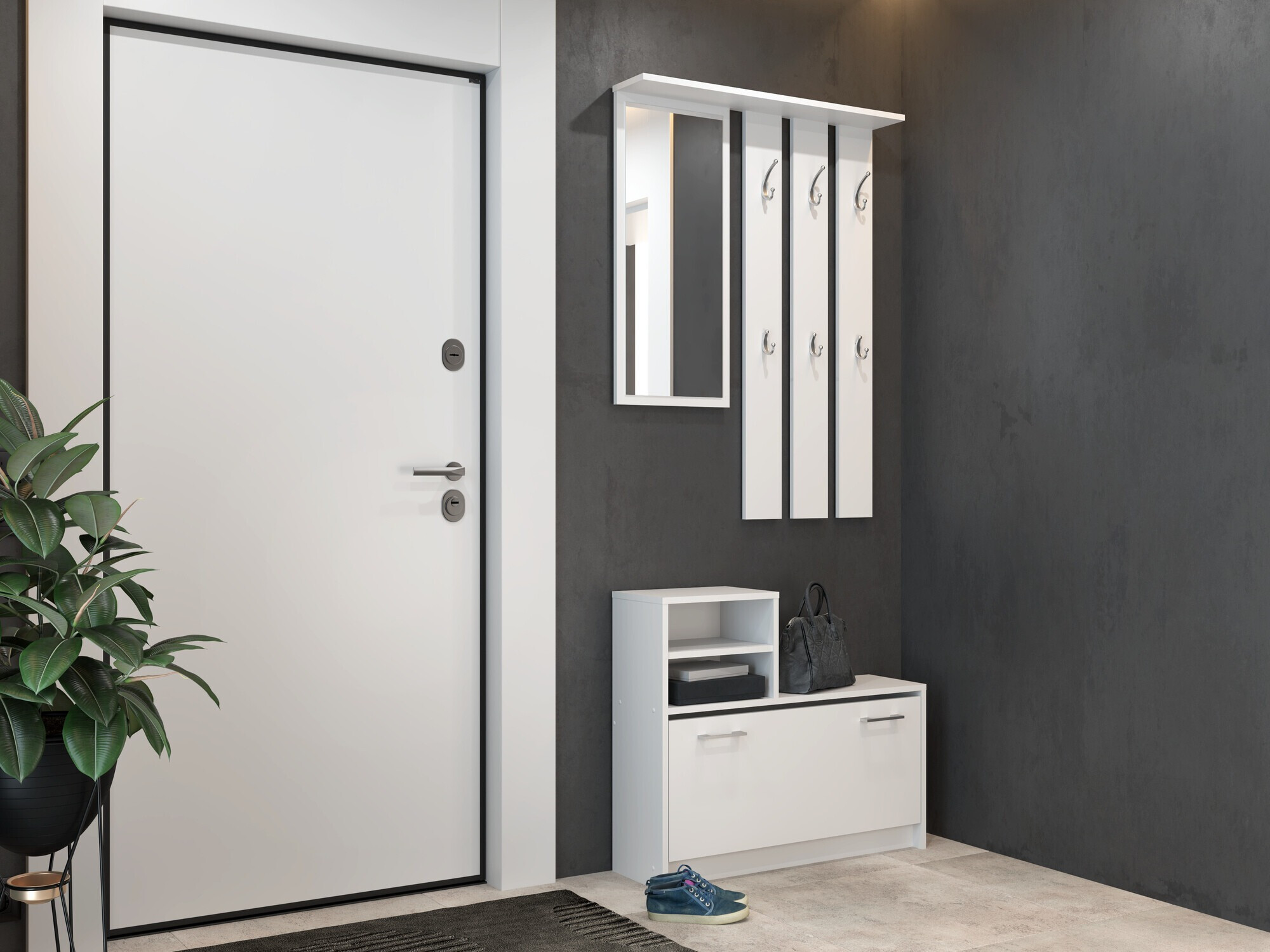 Hallway set Mandeville 144 (White)